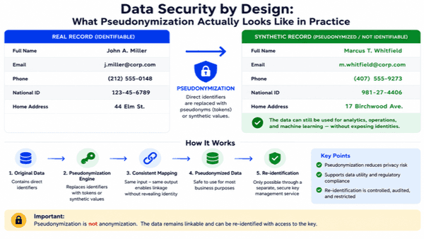 Data Security by Design, What Pseudonymization Actually Looks Like in Practice?